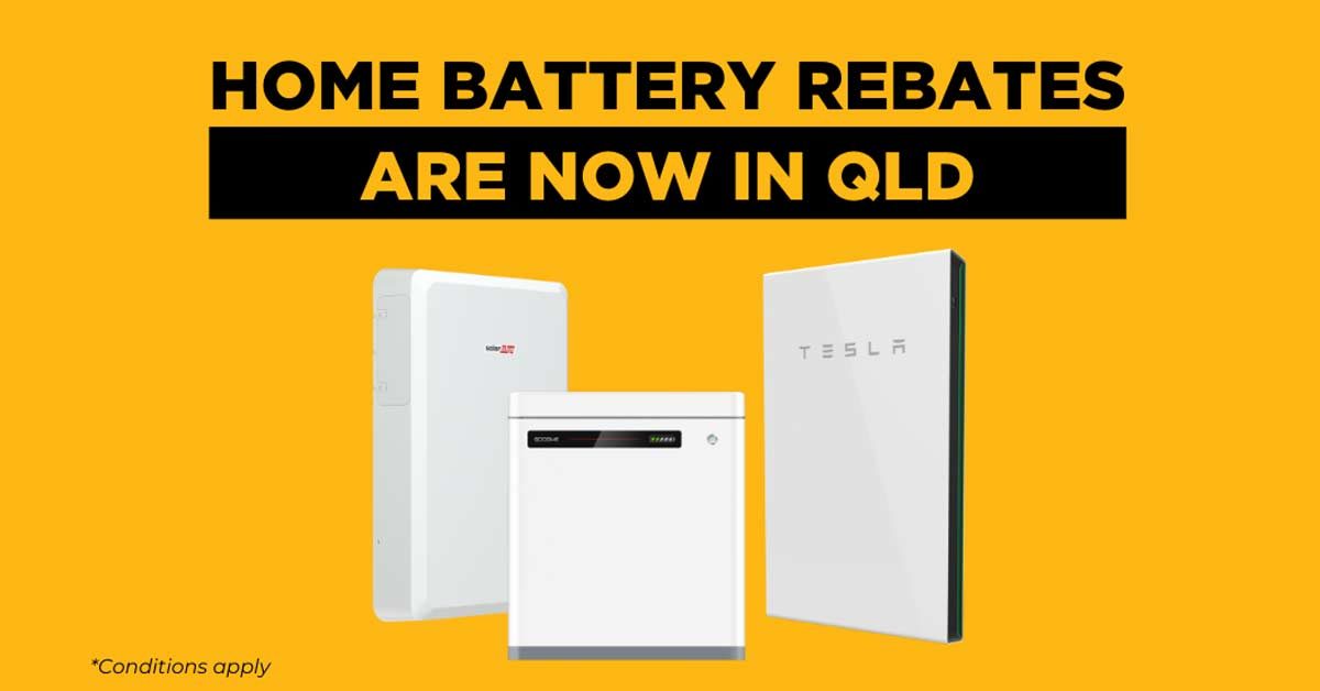 QLD Battery Booster Rebate available on Solahart solar battery systems to eligible customers